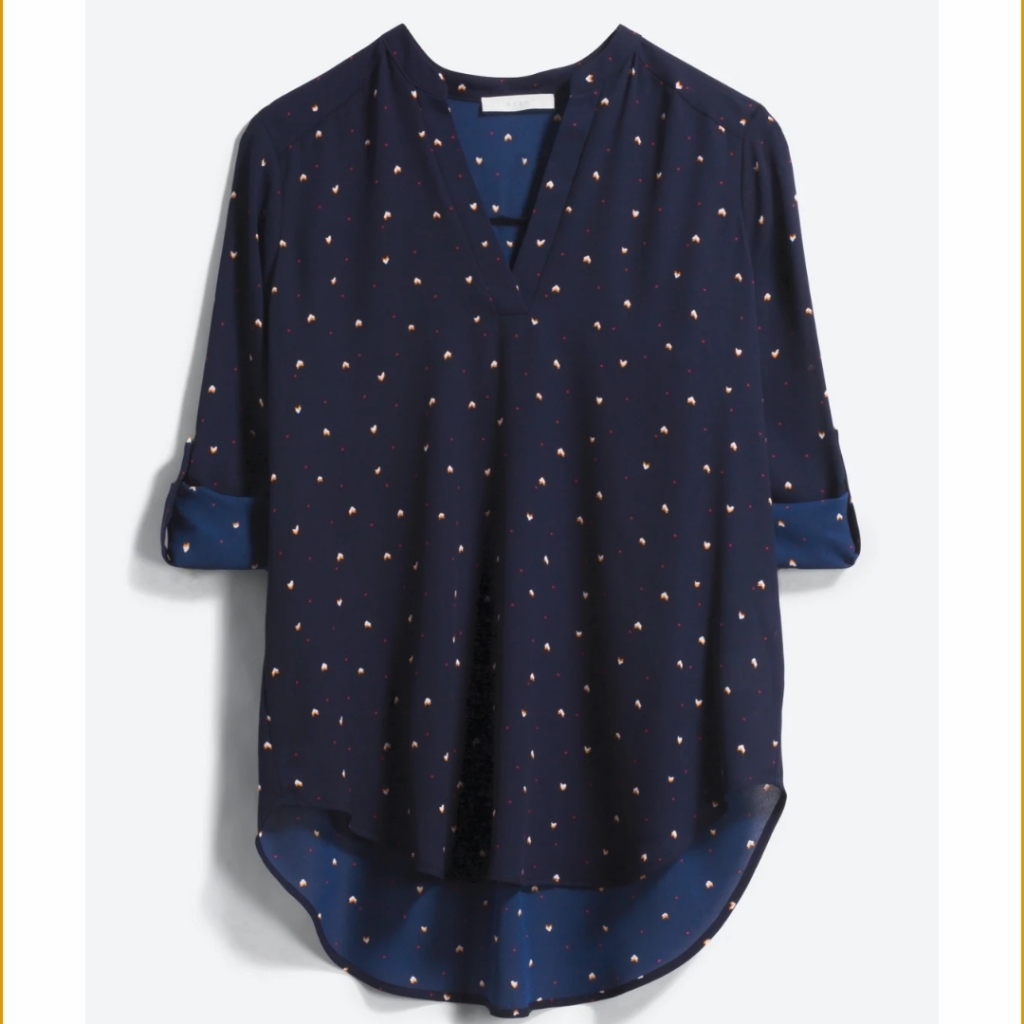 Warren Split Neck Blouse